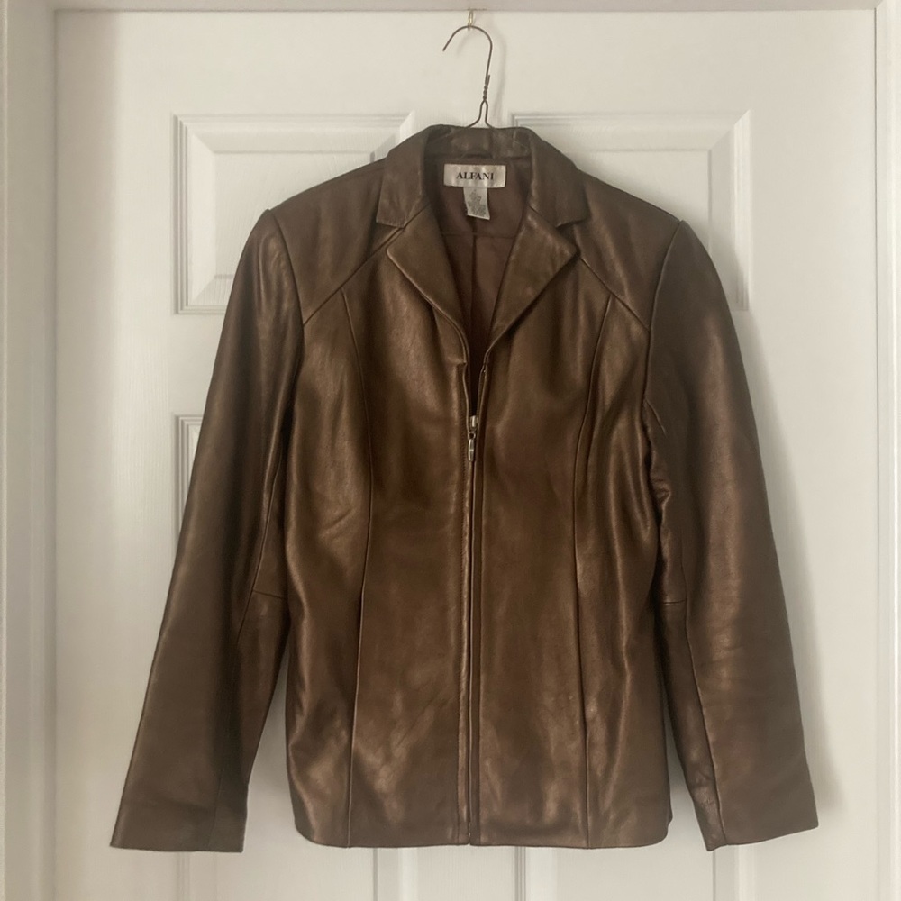 ALFANI Lamb Leather Jacket - Picture 2 of 6